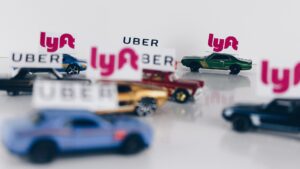 Picture of toy cars for blog about rideshare accident liability