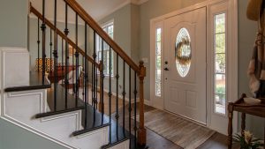 Staircase in a home's front hall