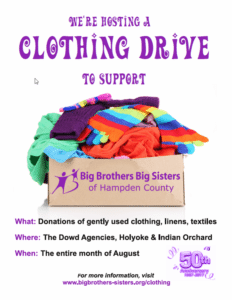 Dowd Clothing drive flyer