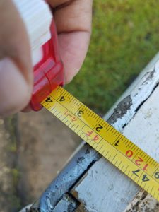 Using a tape measure